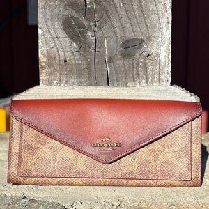 Coach Signature C Long Wallet REHAB WALLET WITH CALLOUTS